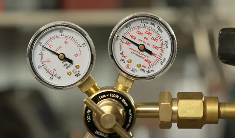 gas pressure settings for MIG Welder